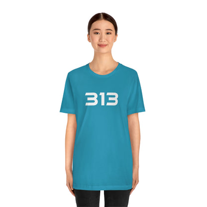 Detroit '313' T-Shirt (Futuristic Sans Font) | Unisex Standard Fit