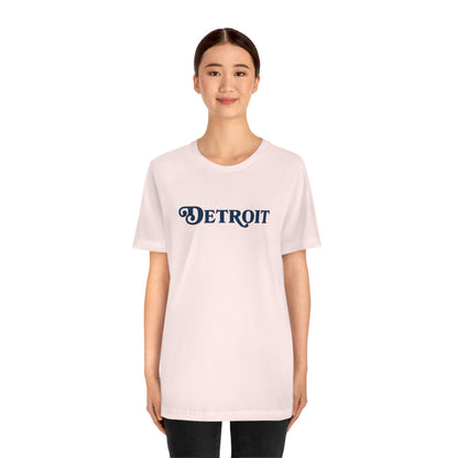 'Detroit' T-Shirt (Sloped Roman Font) | Unisex Standard Fit