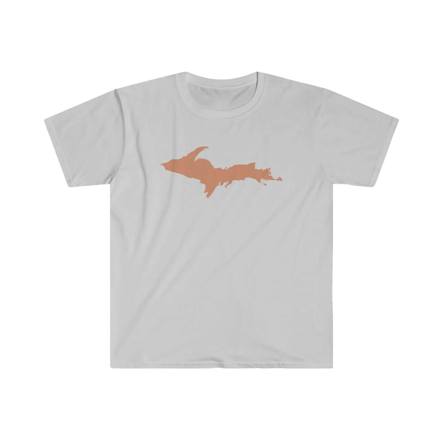 Michigan Upper Peninsula T-Shirt (w/ Copper UP Outline) | Unisex Budget