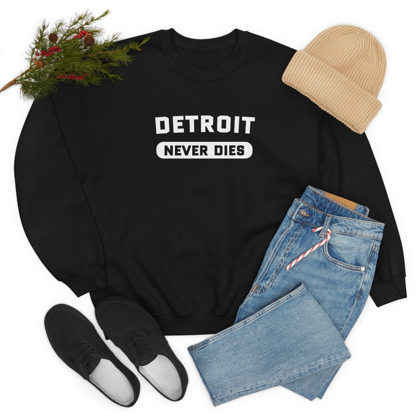 'Detroit Never Dies' Sweatshirt | Unisex Standard