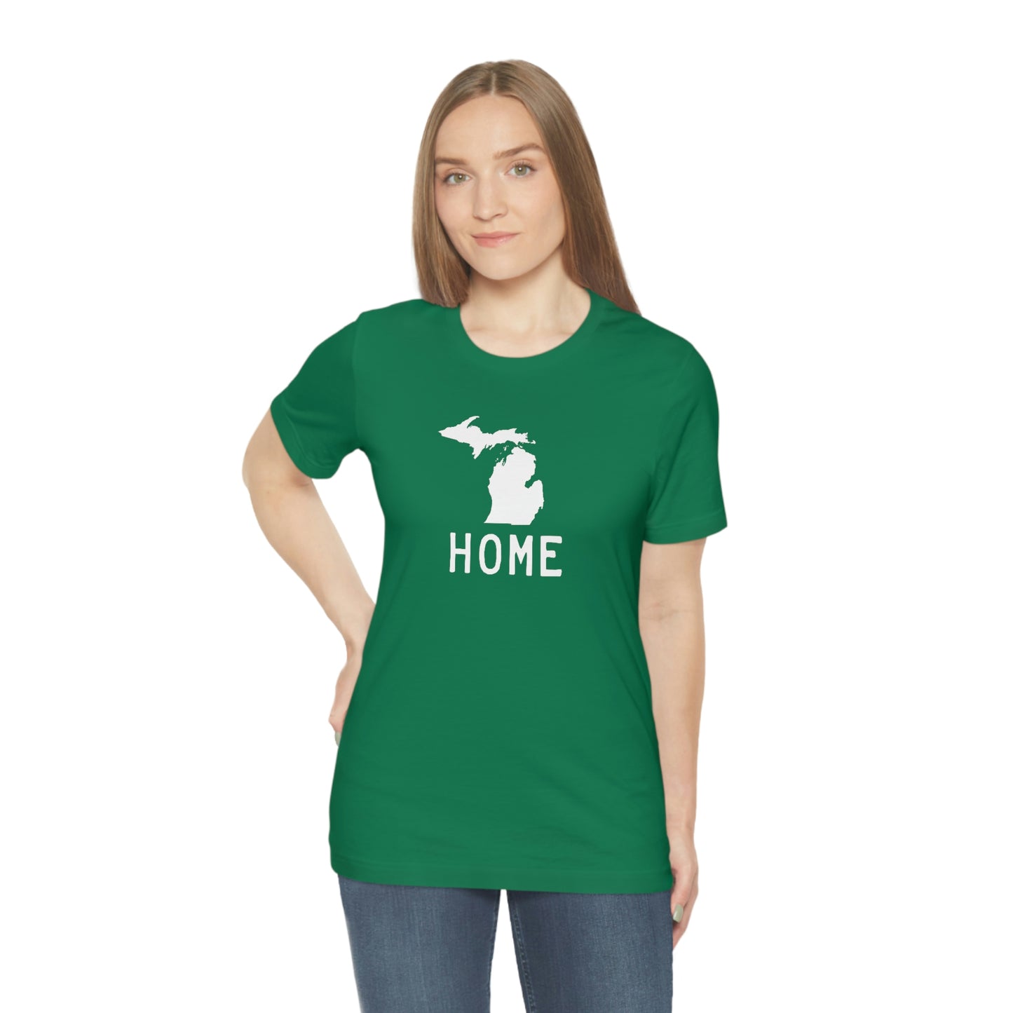 Michigan 'Home' T-Shirt (Licence Plate Font) | Unisex Standard Fit