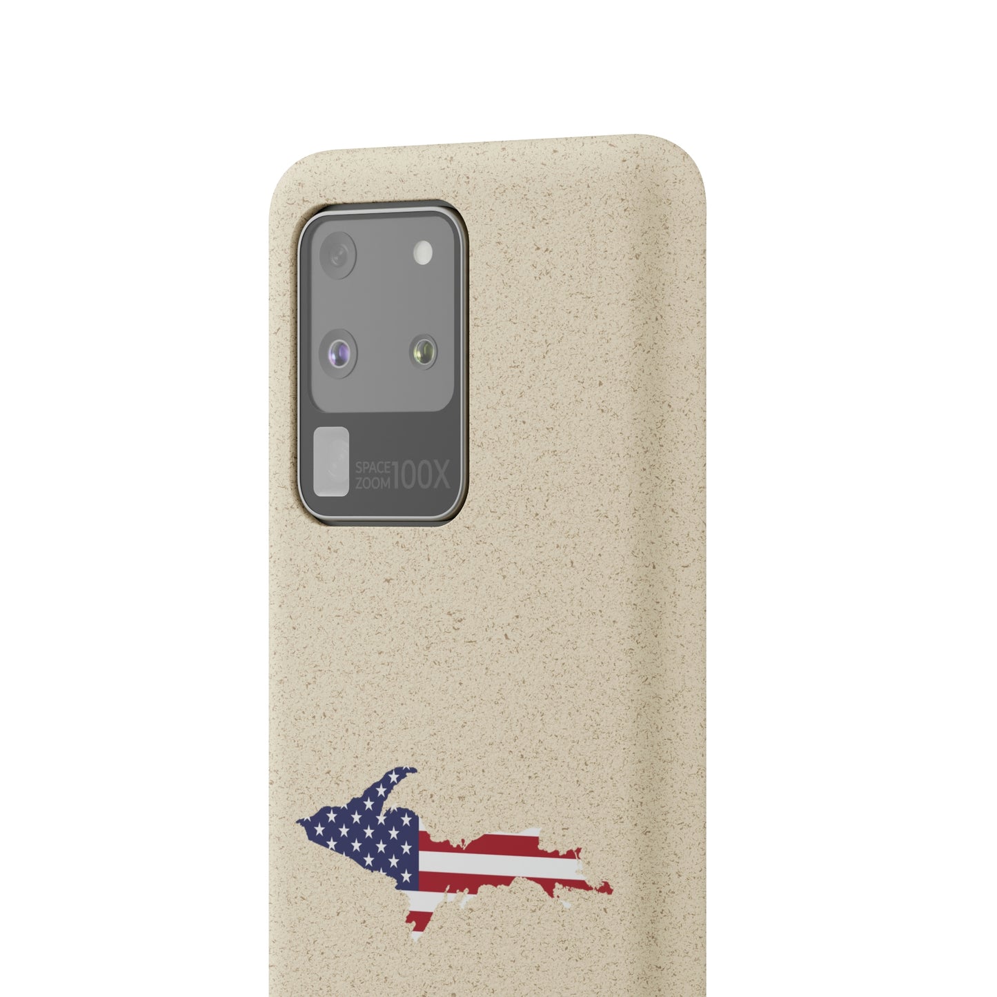 Michigan Upper Peninsula Biodegradable Phone Cases (w/ UP USA Flag Outline) | Samsung Android