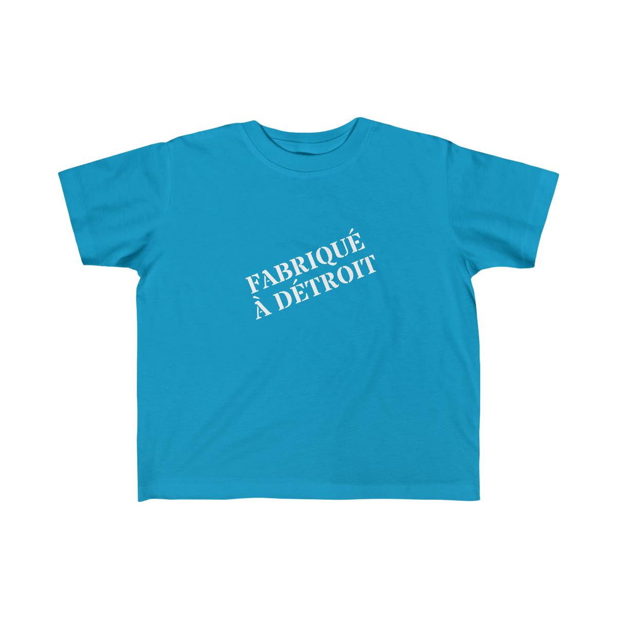 'Fabriqué à Détroit' T-Shirt | Toddler Short Sleeve - Circumspice Michigan