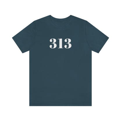 Detroit '313' T-Shirt (Didone Font) | Unisex Standard Fit