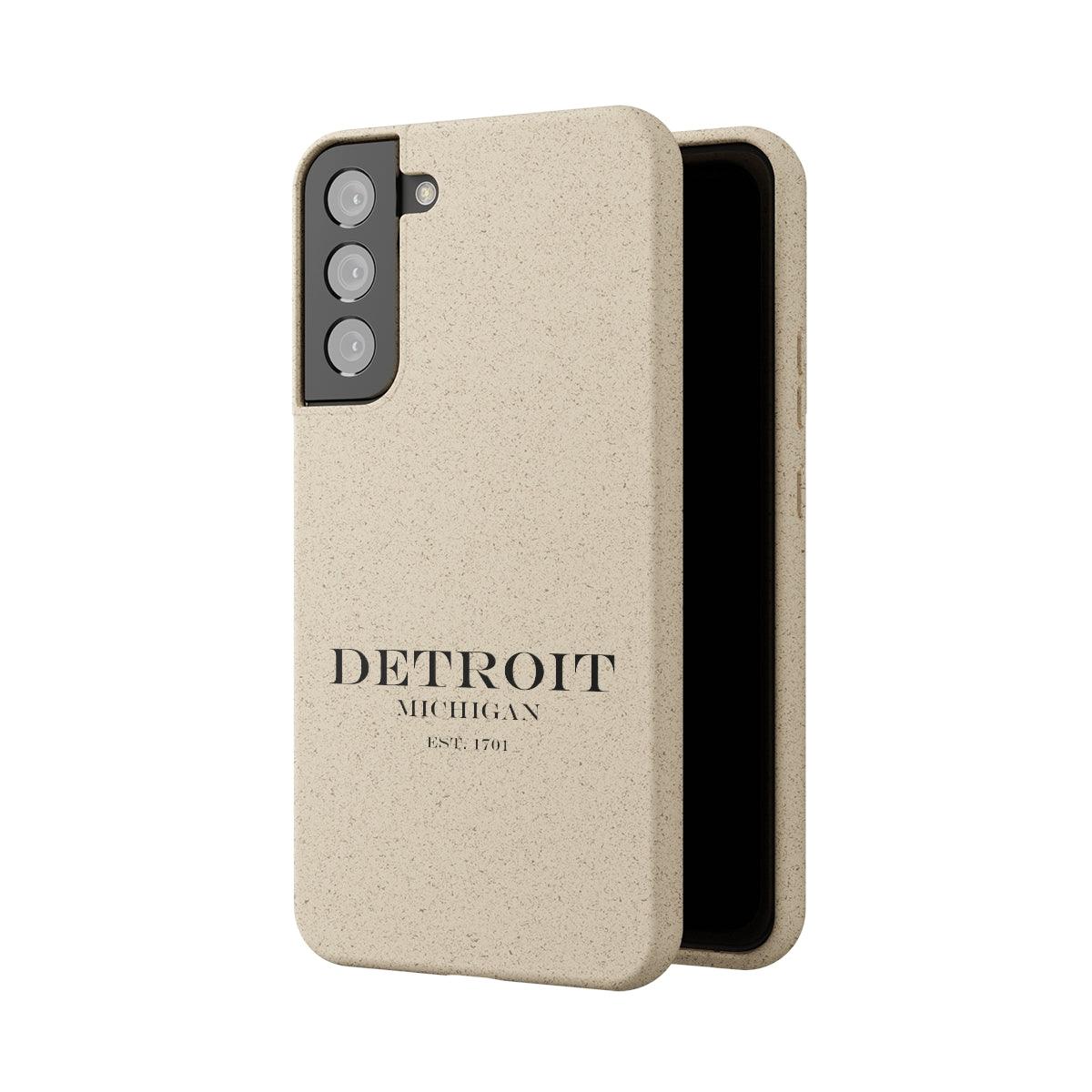 'Detroit Est. 1701' Phone Cases (Black Color) | Android & iPhone - Circumspice Michigan