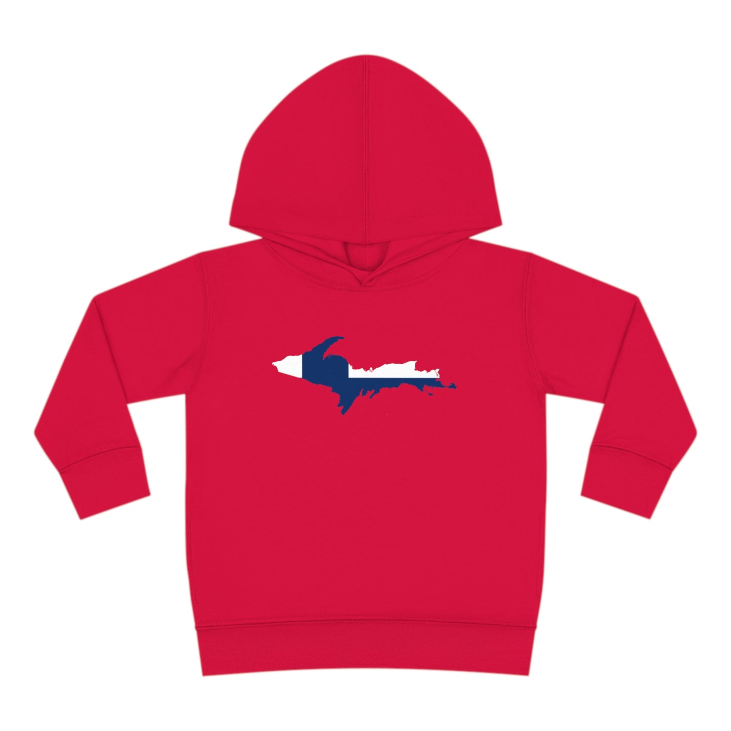 Michigan Upper Peninsula Hoodie (w/ UP Finland Flag Outline) | Unisex Toddler