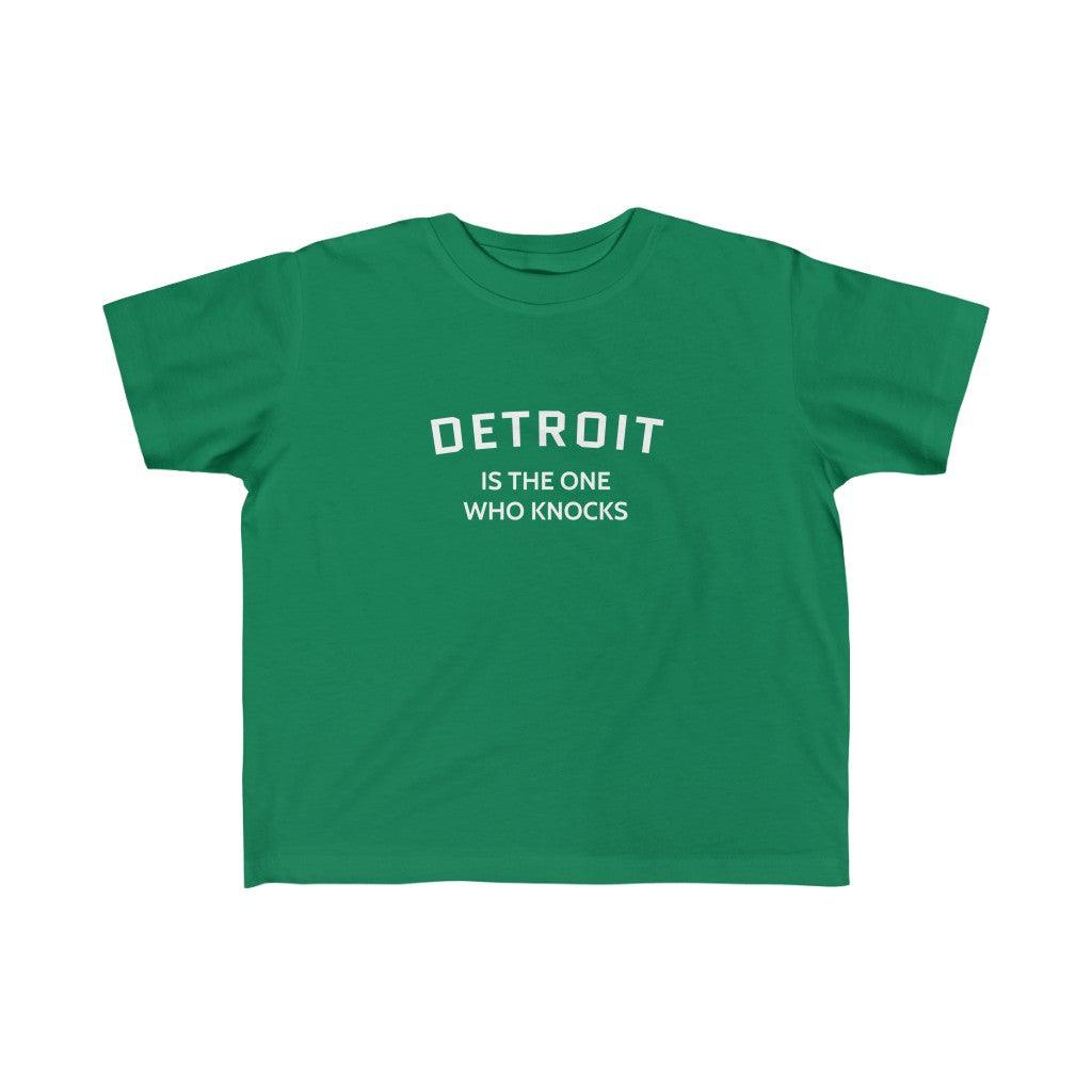 'Detroit is the One Who Knocks' ' T-Shirt | Toddler Short Sleeve - Circumspice Michigan