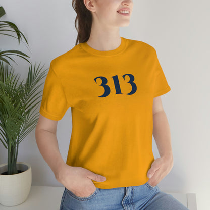 Detroit '313' T-Shirt (Roman Serif Font) | Unisex Standard Fit