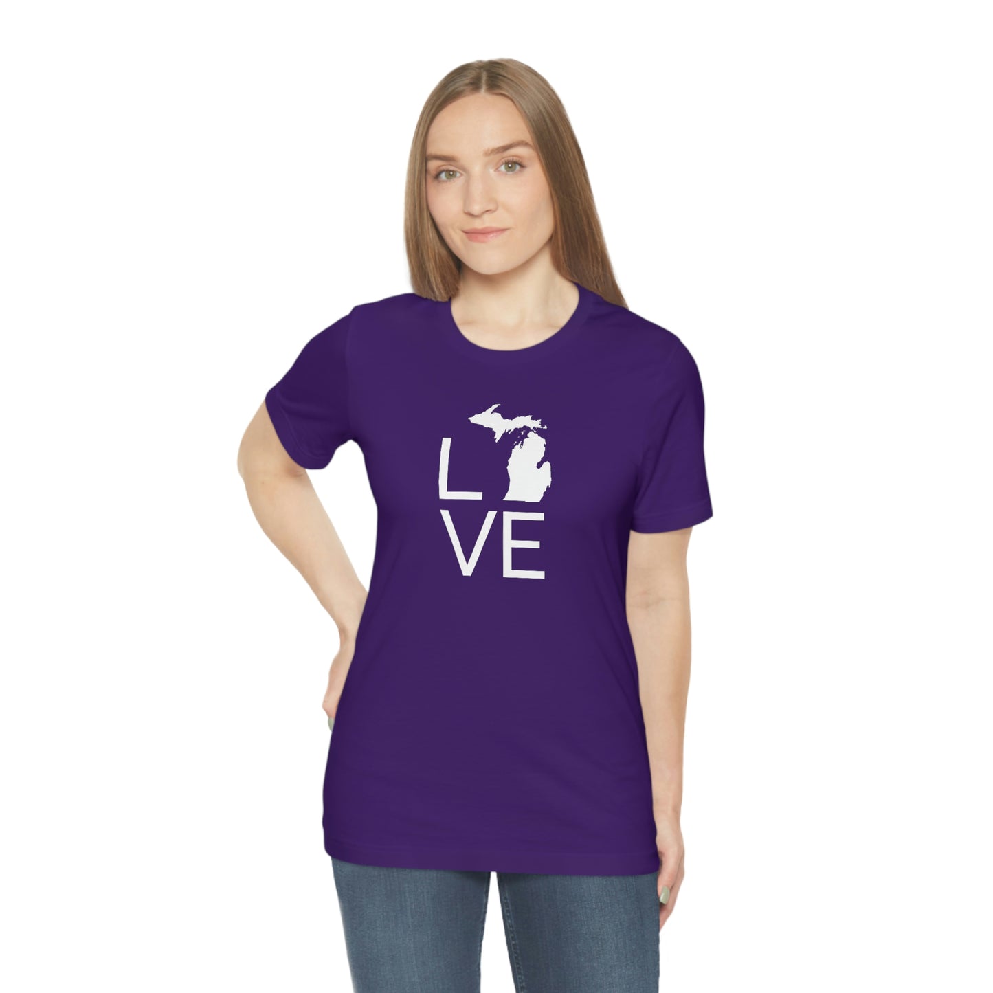 Michigan 'Love' T-Shirt (Thin Sans Font) | Unisex Standard Fit