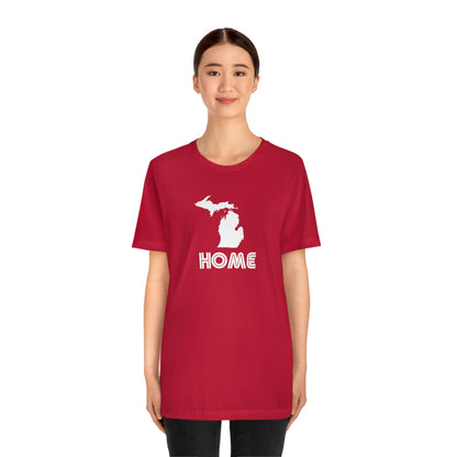 Michigan 'Home' T-Shirt (1970s Audiophile Font) | Unisex Standard Fit