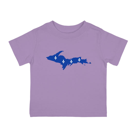 Michigan Upper Peninsula Infant T-Shirt (w/ UP Quebec Flag Outline) | Short Sleeve