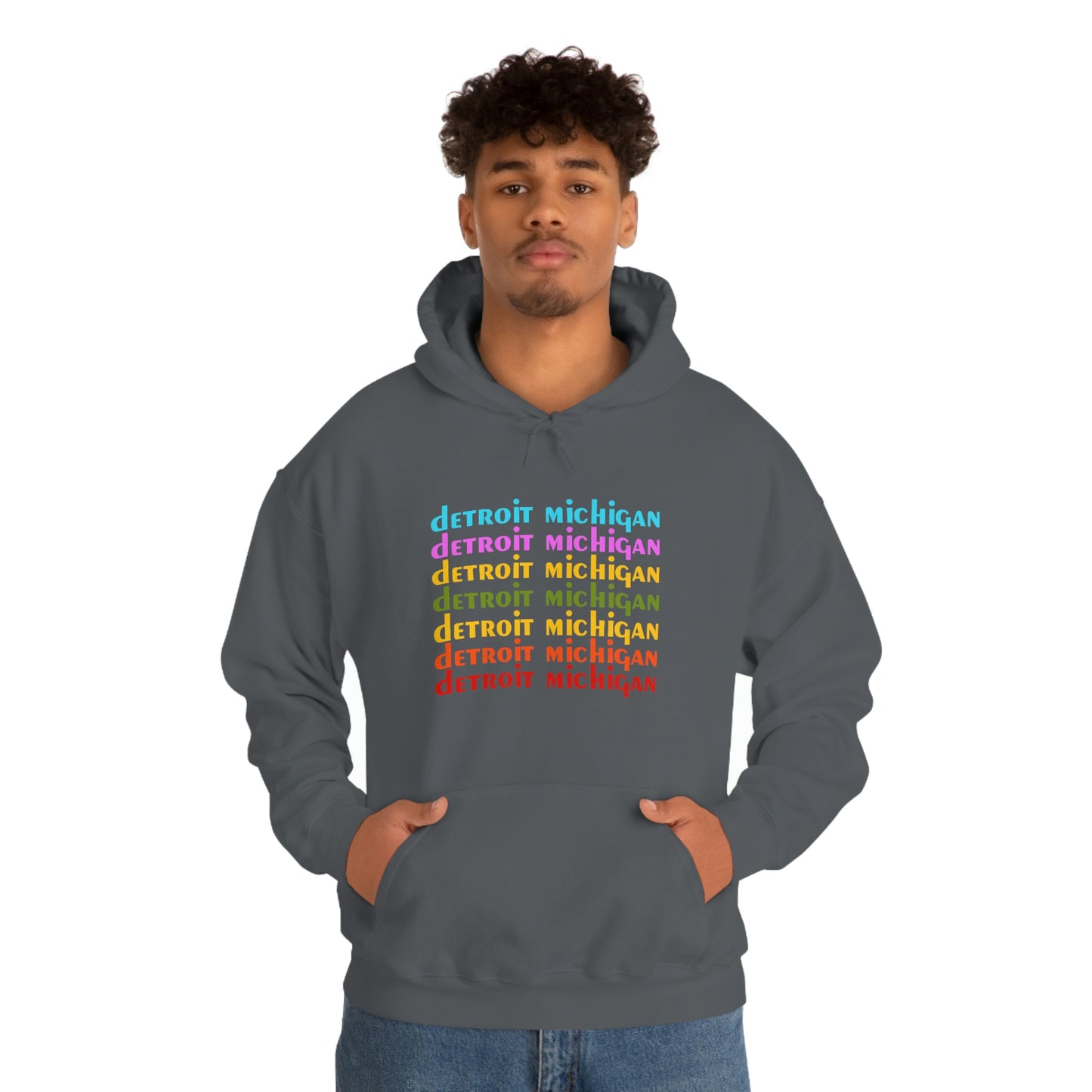 'Detroit Michigan' Hoodie (1970s Sitcom Parody) | Unisex Standard