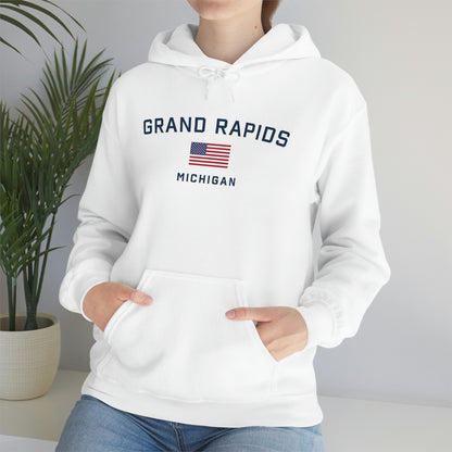 'Grand Rapids Michigan' (w/USA Flag Outline) | Unisex Standard