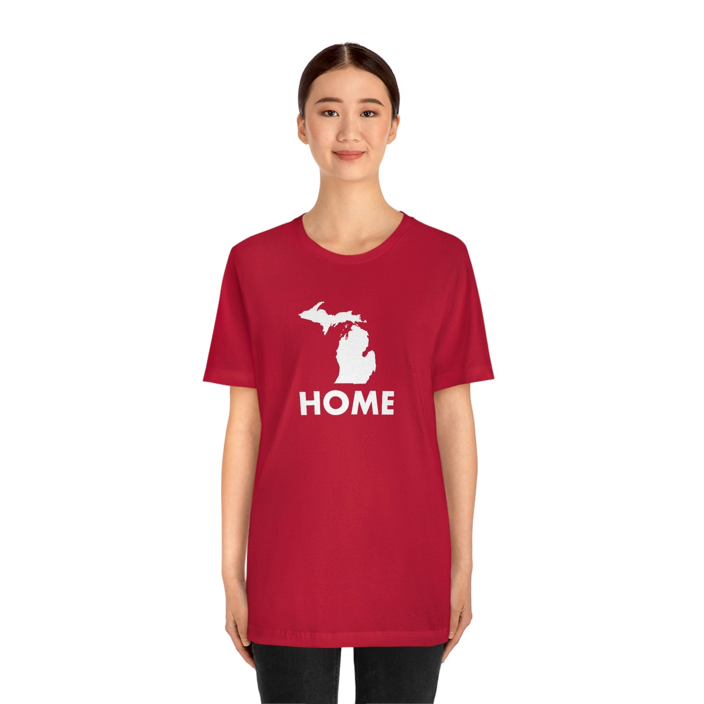 Michigan 'Home' T-Shirt (Geometric Sans Font) | Unisex Standard Fit