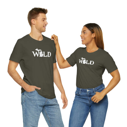 Michigan 'Wild' T-Shirt (Woodcut Font) | Unisex Standard Fit