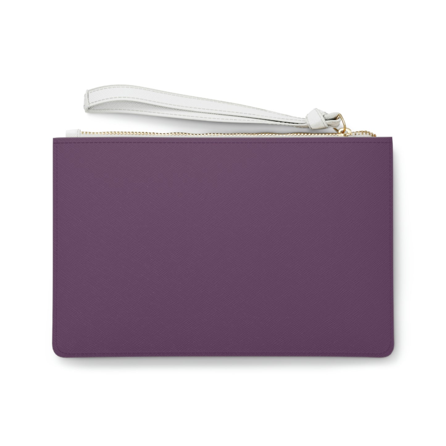 Michigan Upper Peninsula Clutch Bag (Plum w/ Gold UP Outline)