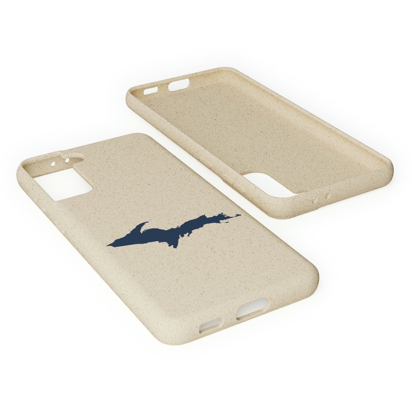 Michigan Upper Peninsula Biodegradable Phone Cases (w/ Navy UP Outline) | Samsung Android