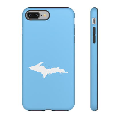 Michigan Upper Peninsula Tough Phone Case (McNamera Blue w/ UP Outline) | Apple iPhone