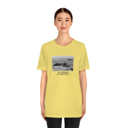 Detroit 'The Arsenal of Democracy' T-Shirt (w/ Willow Run B-24 Liberators) | Unisex Standard Fit