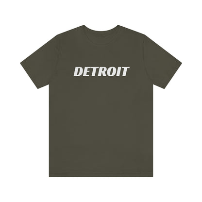 'Detroit' T-Shirt (Racing Font) | Unisex Standard Fit