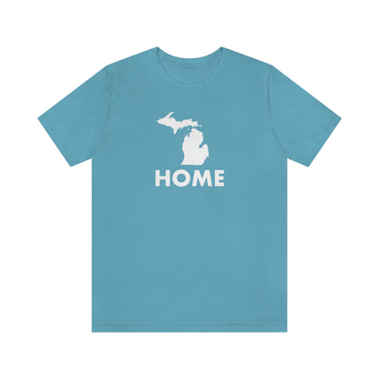 Michigan 'Home' T-Shirt (Geometric Sans Font) | Unisex Standard Fit