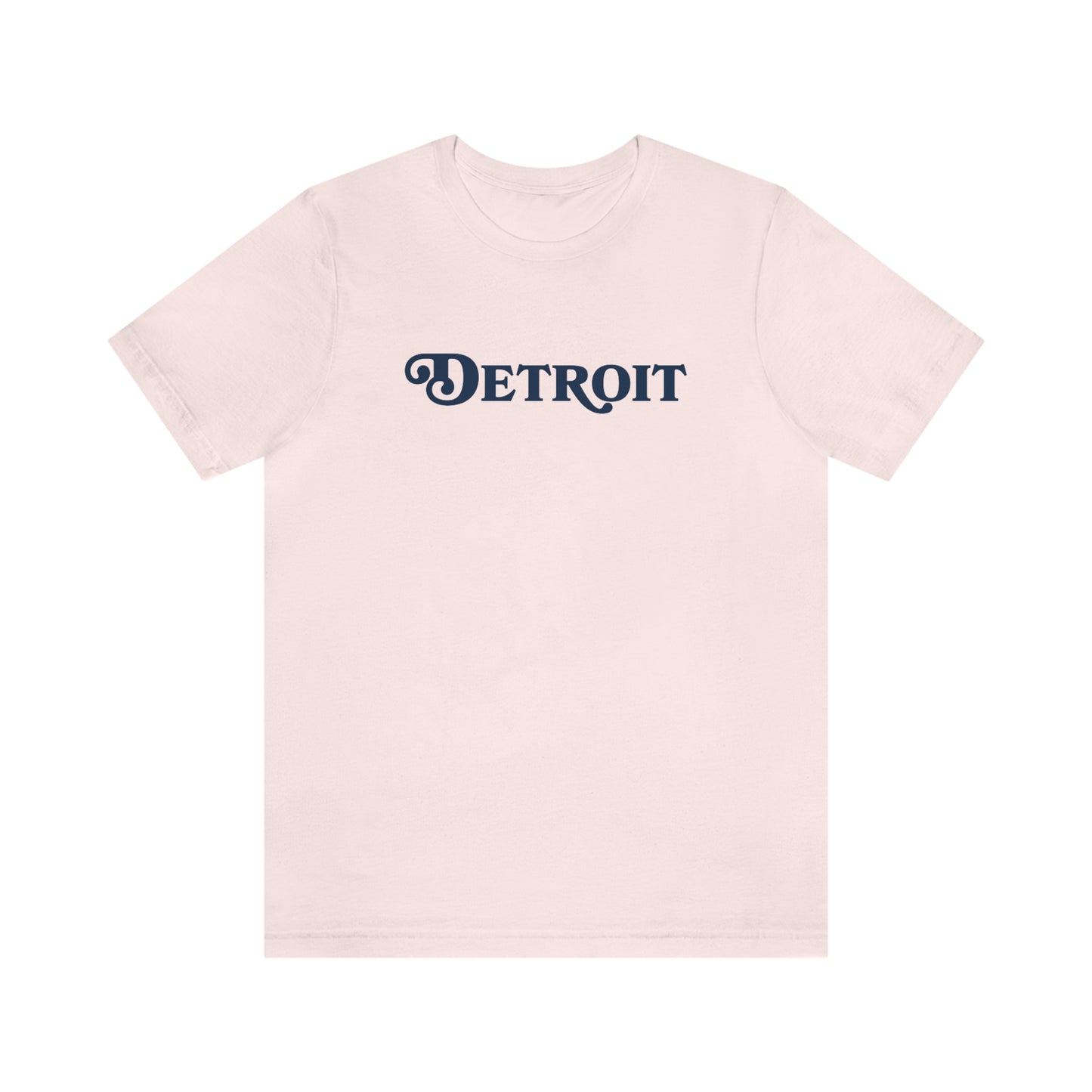 'Detroit' T-Shirt (Sloped Roman Font) | Unisex Standard Fit