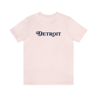 'Detroit' T-Shirt (Sloped Roman Font) | Unisex Standard Fit