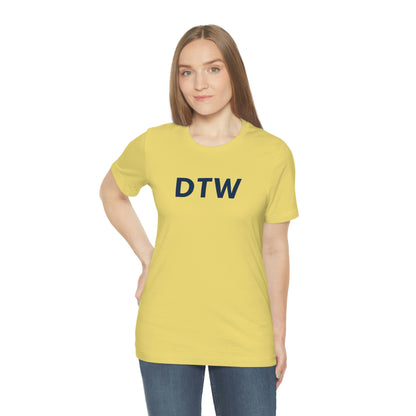 Detroit 'DTW' T-Shirt | Unisex Standard Fit