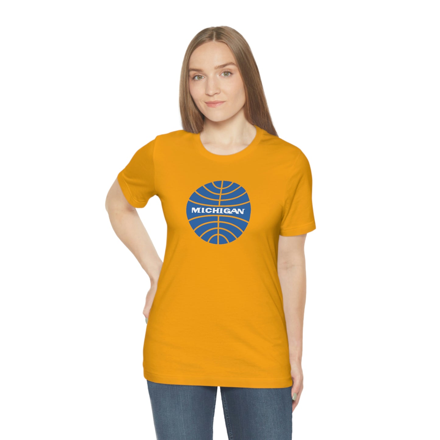 'Michigan' T-Shirt (Retro Airline Parody)  | Unisex Standard Fit