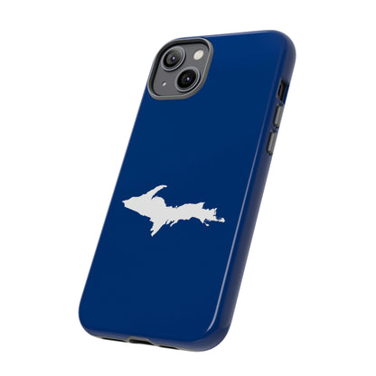 Michigan Upper Peninsula Tough Phone Case (Dearborn Blue w/ UP Outline) | Apple iPhone