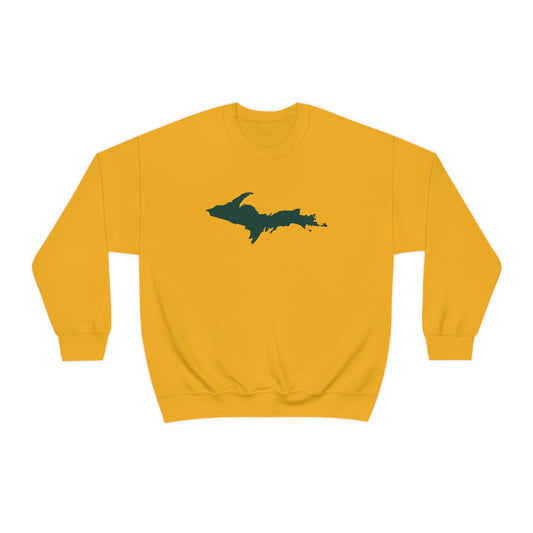 Michigan Upper Peninsula Sweatshirt (w/ Green UP Outline) | Unisex Standard