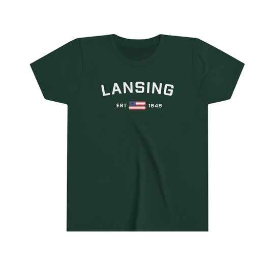 'Lansing EST 1848' T-Shirt | Youth Short Sleeve