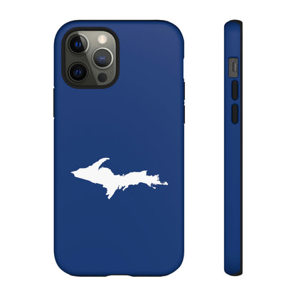 Michigan Upper Peninsula Tough Phone Case (Dearborn Blue w/ UP Outline) | Apple iPhone