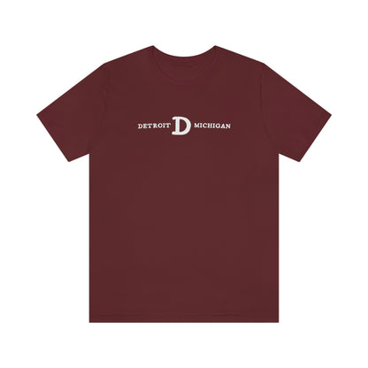 'Detroit Michigan' T-Shirt (w/ Old French D) | Unisex Standard Fit