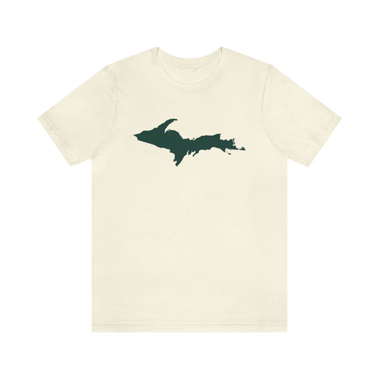 Michigan Upper Peninsula T-Shirt (w/ Green UP Outline) | Unisex Standard Fit