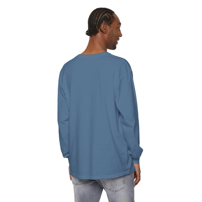 Michigan Upper Peninsula Garment-Dyed T-Shirt (w/ Pink UP Outline) | Unisex Long Sleeve