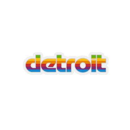 'Detroit' Kiss-Cut Stickers (1980s Pomaceous Computer Parody) - Circumspice Michigan