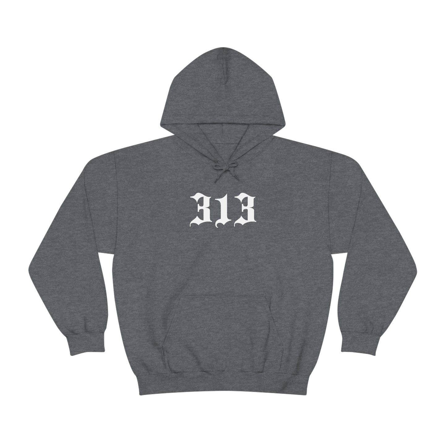 Detroit '313' Hoodie (Old English Font) | Unisex Standard