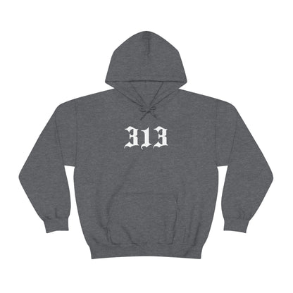 Detroit '313' Hoodie (Old English Font) | Unisex Standard