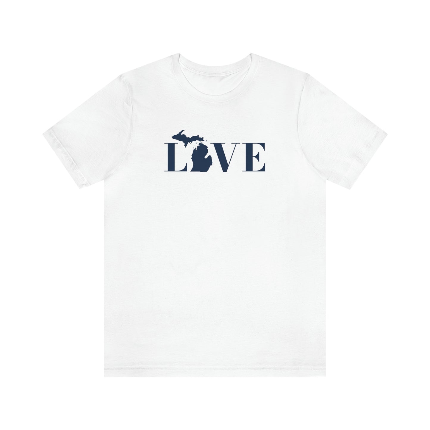 Michigan 'Love' T-Shirt (Didone Font) | Unisex Standard Fit