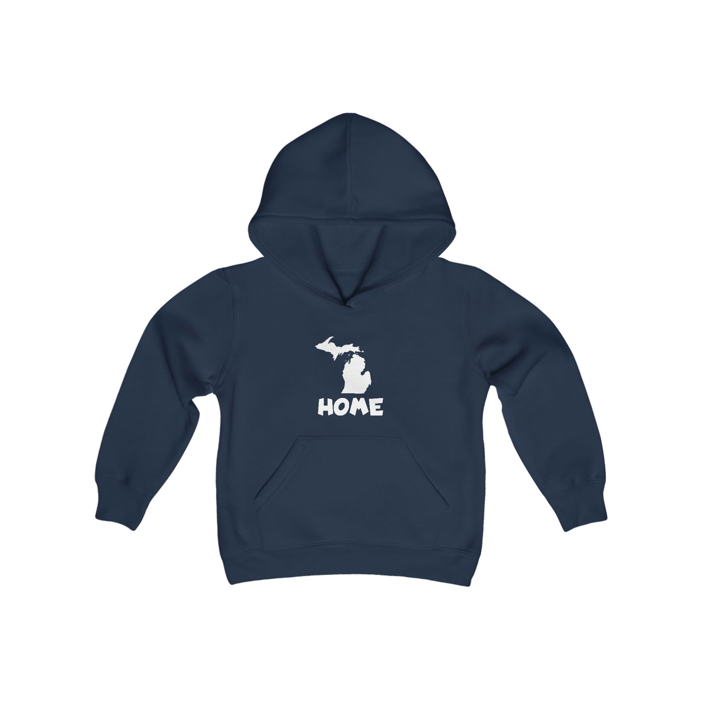 Michigan 'Home' Hoodie (Whimsical Sans Font) | Unisex Youth