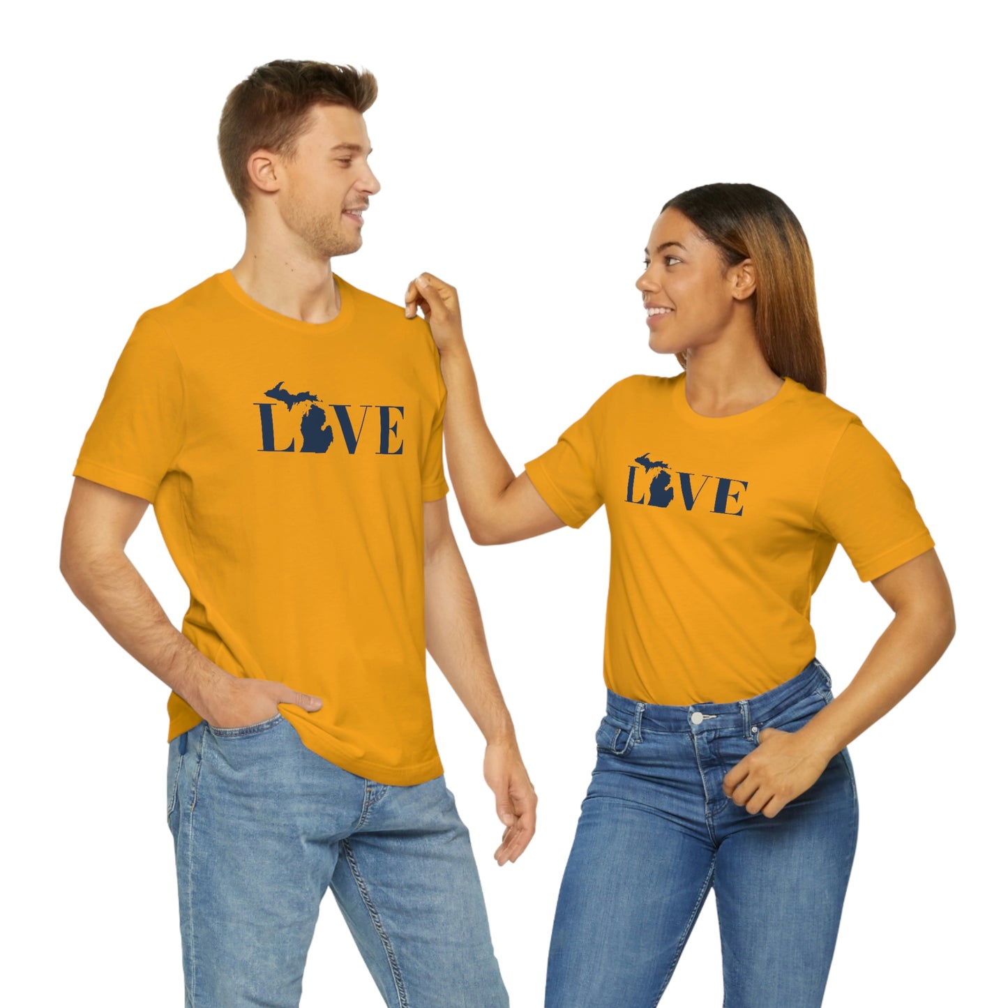 Michigan 'Love' T-Shirt (Didone Font) | Unisex Standard Fit