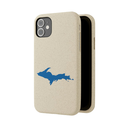 Michigan Upper Peninsula Biodegradable Phone Cases (w/ Azure UP Outline) | Apple iPhone