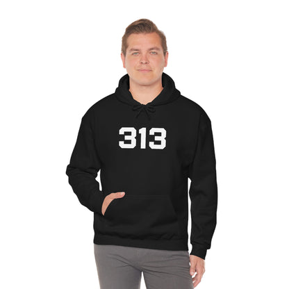 Detroit '313' Hoodie (Athletic Font) | Unisex Standard