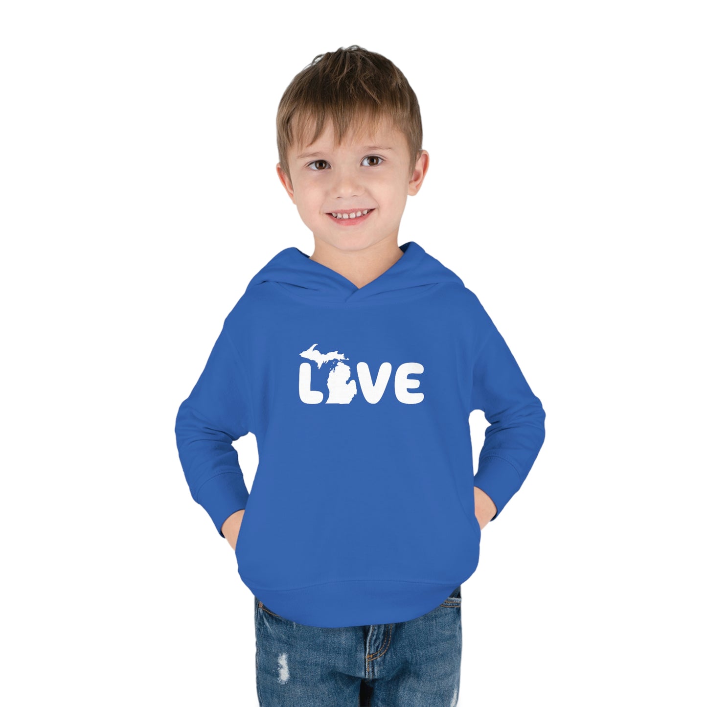 Michigan 'Love' Hoodie (Rounded Children's Font) | Unisex Toddler