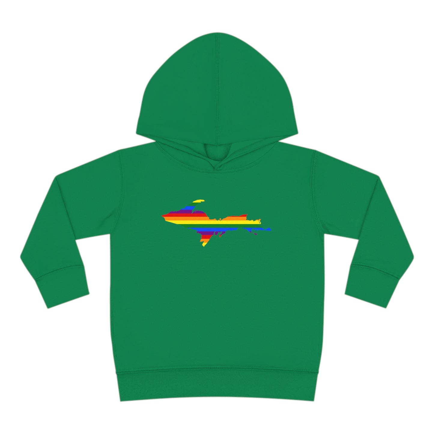 Michigan Upper Peninsula Hoodie (w/ UP Pride Flag Outline) | Unisex Toddler