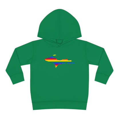 Michigan Upper Peninsula Hoodie (w/ UP Pride Flag Outline) | Unisex Toddler