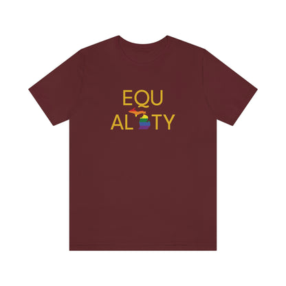 'Equality' Michigan LGBTQ Pride T-Shirt | Unisex Standard Cut