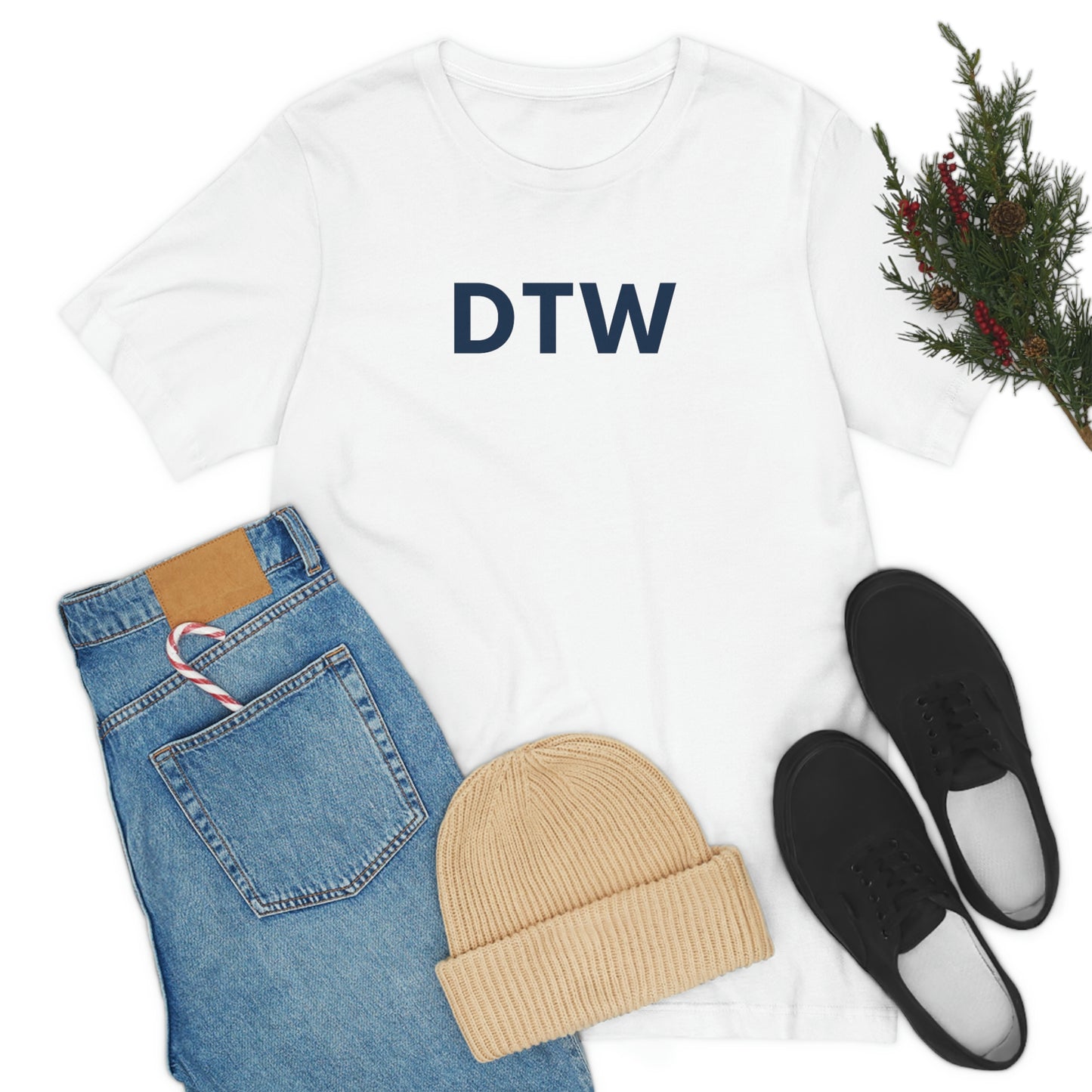 Detroit 'DTW' T-Shirt | Unisex Standard Fit