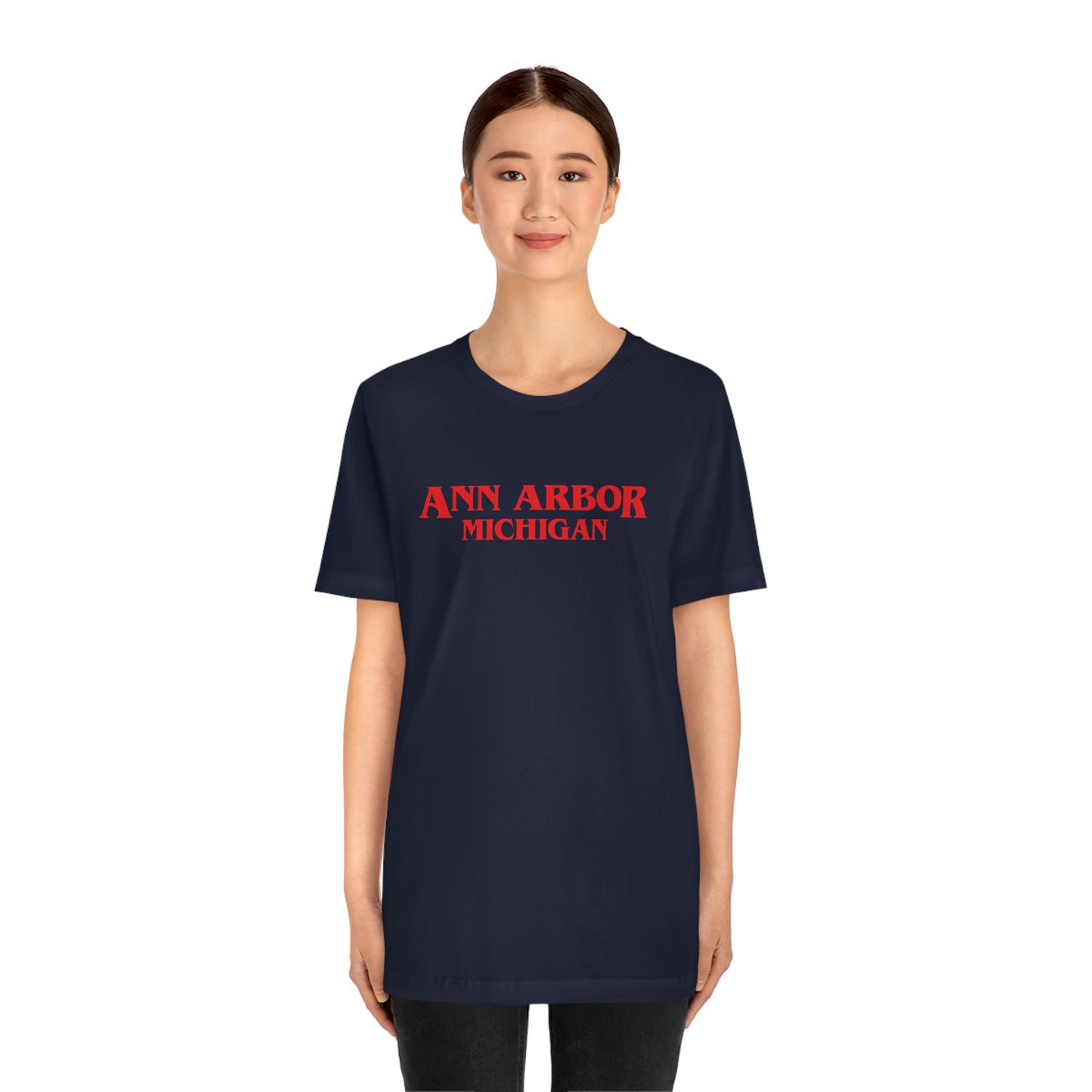 'Ann Arbor Michigan' ' T-Shirt (1980s Drama Parody) | Unisex Standard Fit